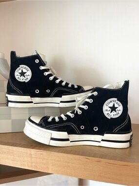 Converse Chuck Taylor 70 Plus Unisex Black High Tops Sneakers Shoes Size 10